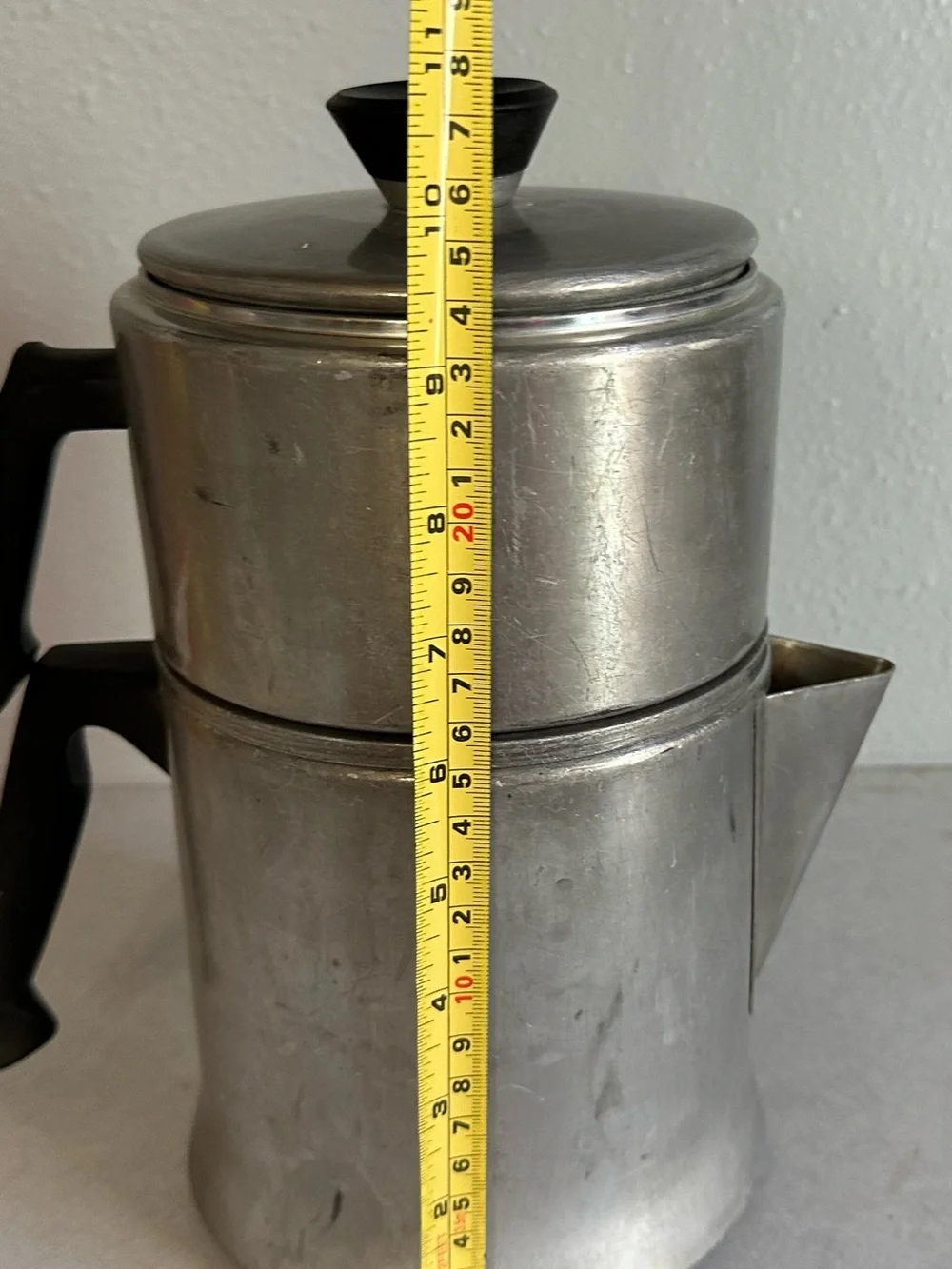 Vintage Aluminum 9 Cup Percolator Coffee Pot MIRRO USA 4 Piece -M 0829